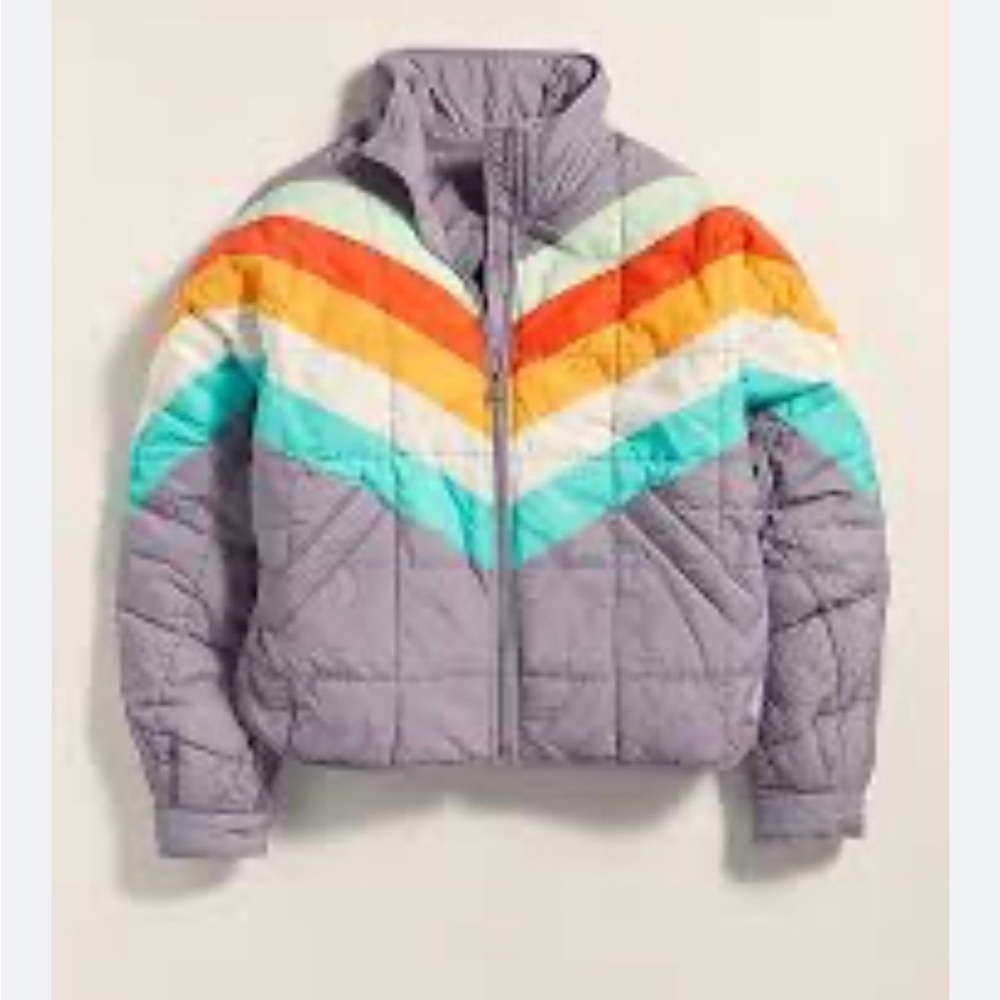 NWT Free People Pippa Printed Packable Puffer Jacket size M